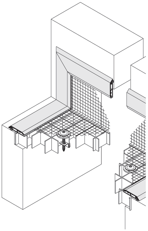 Lichtschachtabdeckung LI1/7 mit Aufkantung für Fensterüberstände ab 110 mm, Insektenschutz.