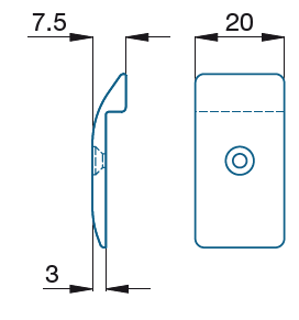 Rollladenabstandhalter (1 Set = 2 Stück)