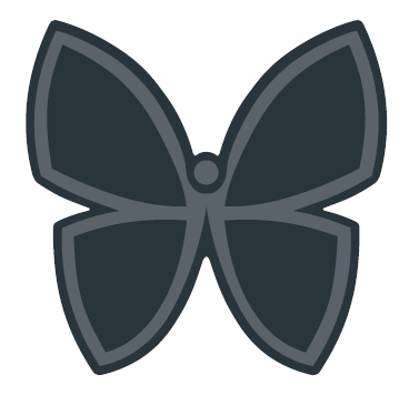 Schmetterling Durchlaufschutz für Fliegengitter magnetisch (1 Set = 2 Stück)